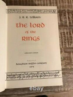 The Lord of the Rings Tolkien Collectors Edition First Ed. With Slipcase 1974