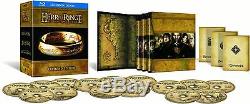 The Lord of the Rings Trilogy 15 Discs Extended Edition Blu Ray Box Set New UK