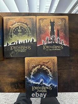 The Lord of the Rings Trilogy Steelbook Collection (4K UHD Blu-ray, 9 Discs) NEW