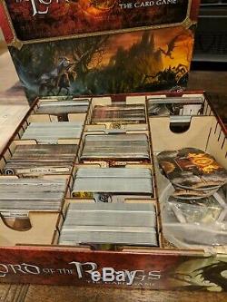 The Lord of the Rings the Card Game LCG Collection (with organizer and binder)