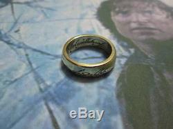 The ONE Ring the Lord of the Rings made Yellow GOLD 18 K. Artisan product