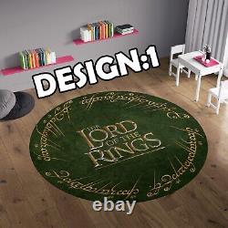 The lord of the rings rug, the lord of the rings round rug, circle rug movie rug