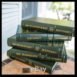Tolkien Hobbit Lord Of The Rings Silmarillion New Easton Press Leather Bound Set
