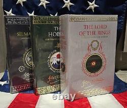 Tolkien Lord of the Rings Silmarillion Hobbit Illustrated Hardcover Deluxe