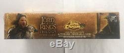 Topps LOTR Lord of the Rings Chrome Trilogy Movie Factory Sealed Box Autographs