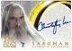 Topps Lord Of The Rings Lotr Christopher Lee Auto Autograph The Two Towers