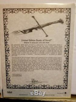 United Cutlery Lord Of The Rings Shards Of Narsil Sword Ucc1296 #3463/5000