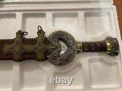 United Cutlery Lord of the Rings Herugrim Sword with Custom Commission Scabbard