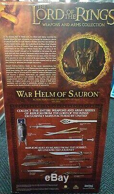 United Cutlery Lord of the Rings The War Helm of Sauron UC2941 VERY RARE
