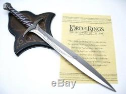 United Cutlery UC1264 Lord Of The Rings Lotr Sting Sword Of Frodo + Plaque