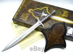 United Cutlery UC1264 Lord Of The Rings Lotr Sting Sword Of Frodo + Plaque