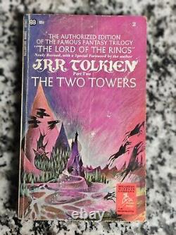 Vintage Lord of the Rings Trilogy Book Set JRR Tolkien Ballantine Books 1965