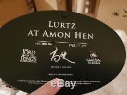 WETA The Lord Of The Rings Captain Of The Orcs Lurtz at Amon Hen Statue New