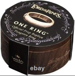 WETA Workshop Lord of The Rings The One RingT (Gold Plated Tungsten), Size 8