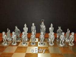 War of the Ring Chess Set, The Lord of the Rings Royal Selangor In Boxes RARE