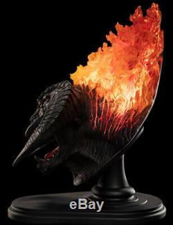 Weta BALROG Demon Shadow Flame Lord of the Rings LED Real Fire Effects Udun Bust
