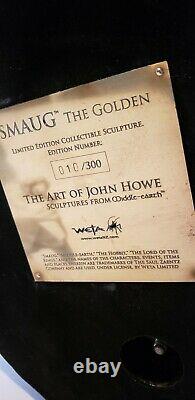 Weta Lord Of The Rings The Art Of John Howe Smaug The Golden Faux Bronze