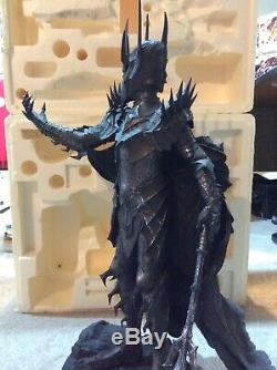Weta Sauron Polystone Statue Sideshow Lord of the Rings LOTR damaged