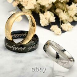 Wholesales 60 Pcs Mix Colors & Size The Lord of the rings Stainless Steel Rings